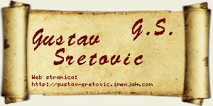 Gustav Sretović vizit kartica